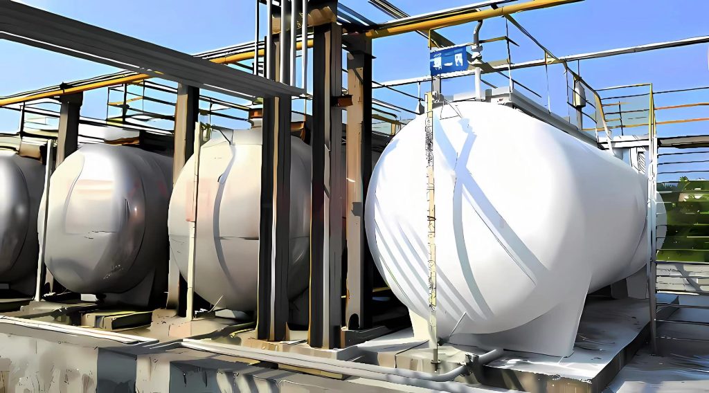 Metal chemical storage tank aerogel coating insulation