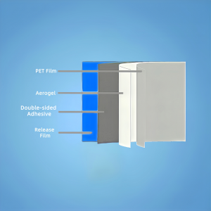 AGF-PADR Self-Adhesive PET Aerogel Film with Release Liner -Anchor-Tech